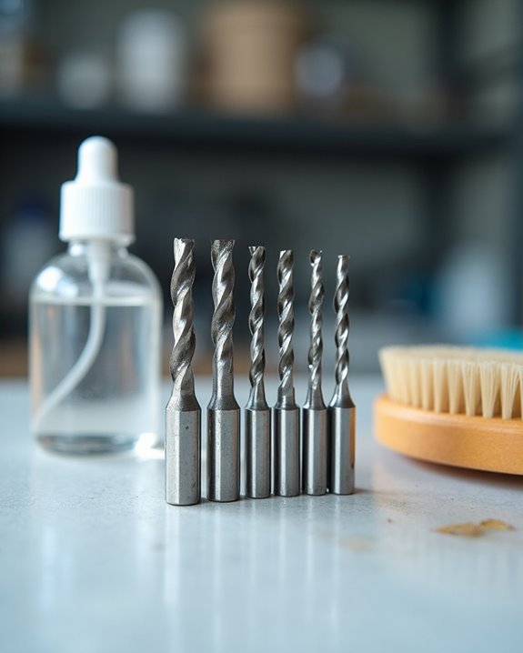 clean nail drill bits