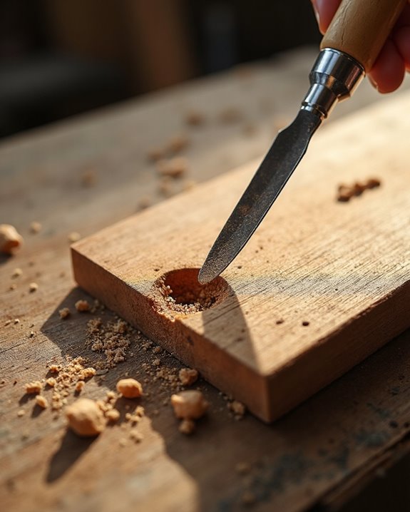 hammered chisel precision technique