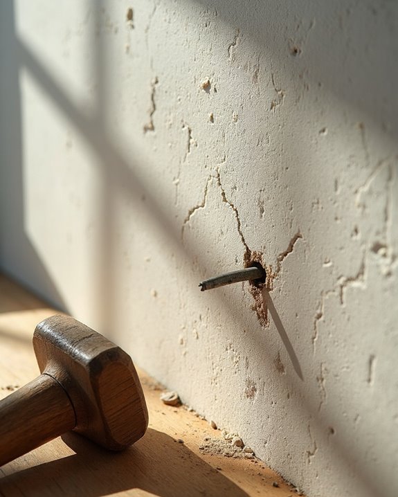 nailing walls without drilling