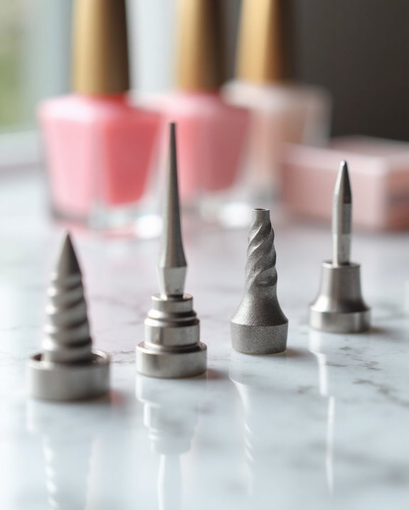 tapered fine grit bits